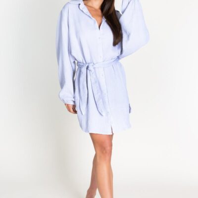 ANDRIA GAUZE SHIRT DRESS