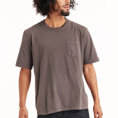 ECHO PARK TEE W/ POCKET- RAVEN