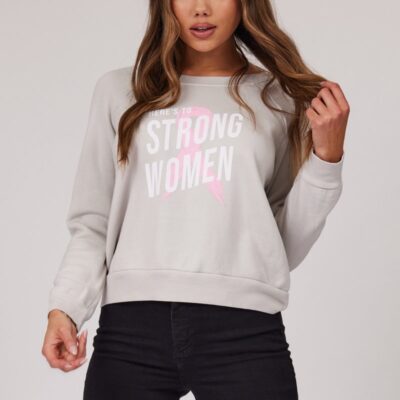 STRONG WOMEN BREAST CANCER AWARENESS DONATION SWEATSHIRT